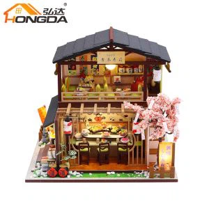3D puidust Dollhouse